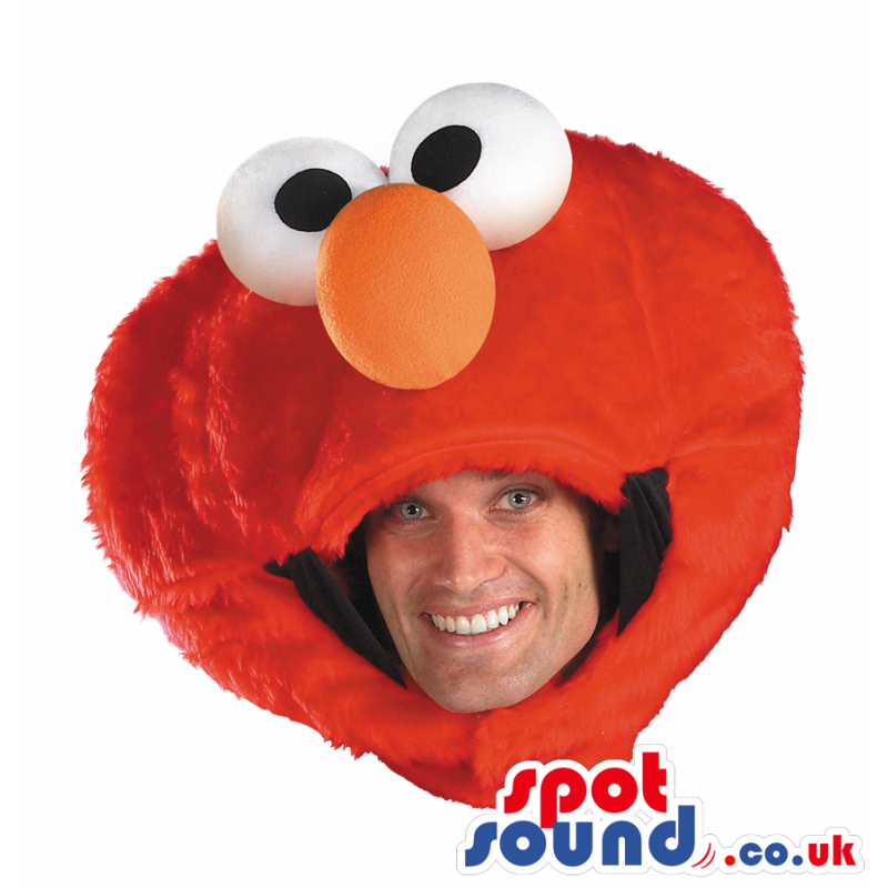 Amazing Red Elmo Character Adult Size Costume Head Mask -