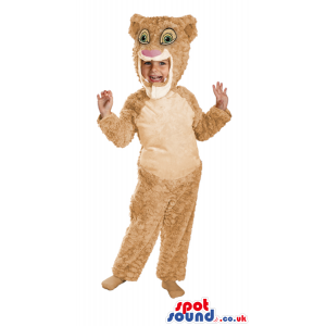 Amazing Beige Lion King Character Children Size Costume -