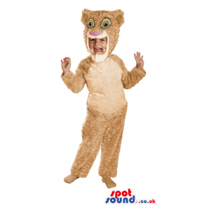 Amazing Beige Lion King Character Children Size Costume -