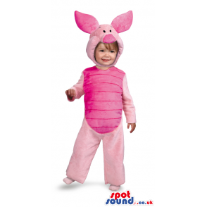 Cute Pink Winnie The Pooh Piglet Character Children Size