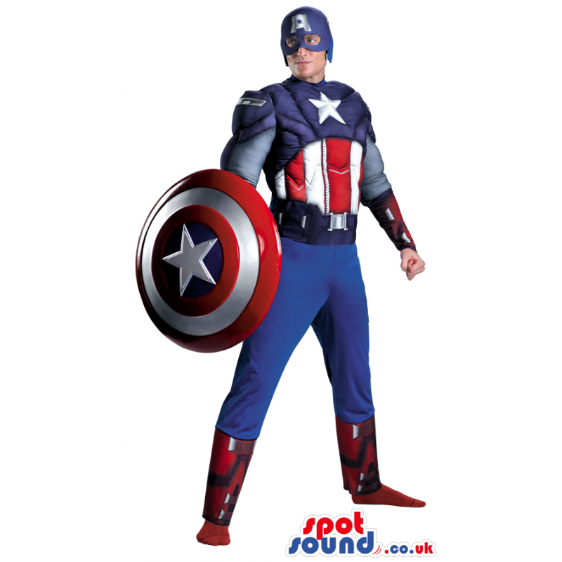 Fantastic Captain America Character Adult Size Costume Or