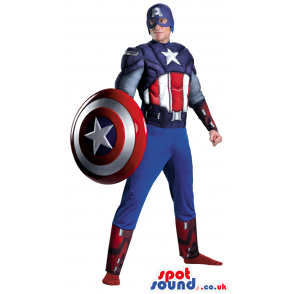 Fantastic Captain America Character Adult Size Costume Or