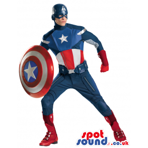 Fantastic Captain America Character Adult Size Costume Or