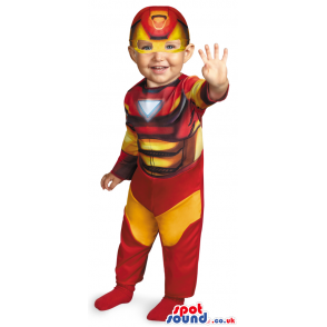 Fantastic Iron Man Character Baby Size Halloween Costume -