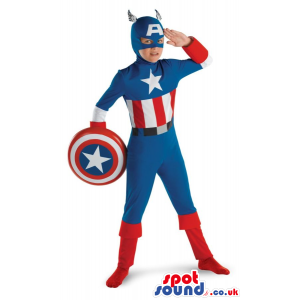 Fantastic Big Captain America Children Size Costume - Custom