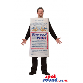 Fantastic Beer Can Adult Size Costume Or Mascot With Logo -