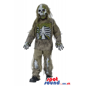 Horror Walking Dead Zombie Character Children Size Costume -