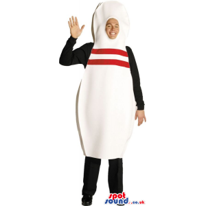 Cool Bowling Pin Adult Size Plush Costume Or Masco - Custom