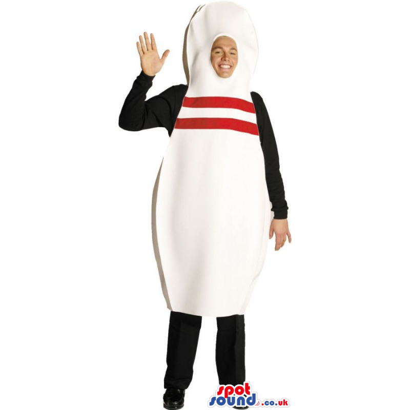 Cool Bowling Pin Adult Size Plush Costume Or Masco - Mascots object - MASUK007429 - SpotSound.co.uk