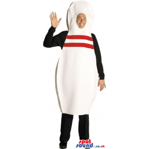 Cool Bowling Pin Adult Size Plush Costume Or Masco - Custom