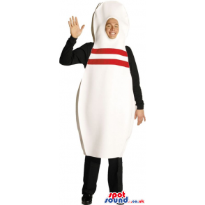 Cool Bowling Pin Adult Size Plush Costume Or Masco - Mascots object - MASUK007429 - SpotSound.co.uk
