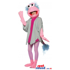 Cool Pink Muppets Character Adult Size Plush Costume Or Mascot