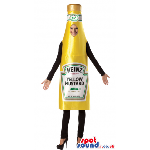 Yellow Mustard Sauce Bottle Adult Size Plush Costume Or Mascot