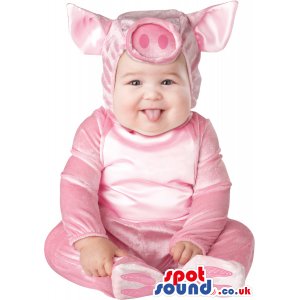 Very Cute Pink Pig Farm Animal Baby Size Plush Costume - Custom