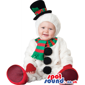 Very Cute Christmas Snowman Baby Size Plush Costume - Custom