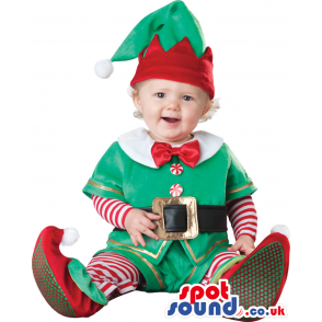 Very Cute Christmas Dwarf Baby Size Plush Costume - Custom