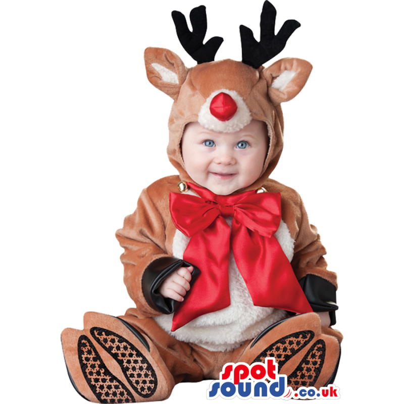 Very Cute Christmas Reindeer Baby Size Plush Costume - Custom