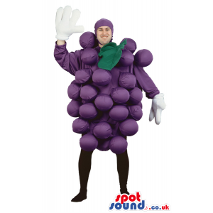 Cool Purple Grape Cluster Fruit Adult Size Costume - Custom