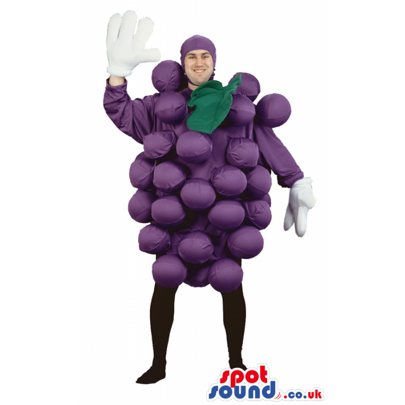 Cool Purple Grape Cluster Fruit Adult Size Costume - Custom