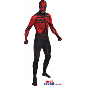 Great Red And Black Cartoon Character Adult Size Costume -