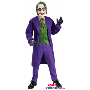 Batman Marvel Cartoon Joker Character Adult Size Costume -