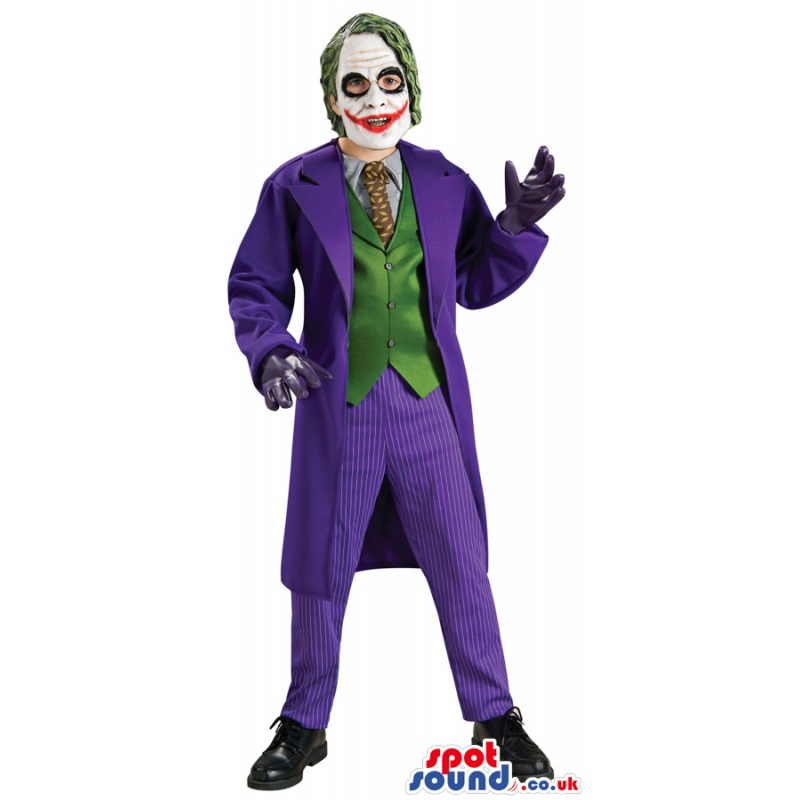 Batman Marvel Cartoon Joker Character Adult Size Costume -