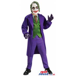 Batman Marvel Cartoon Joker Character Adult Size Costume -