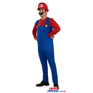 Mario Bros. Mario Video Game Character Adult Size Costume -