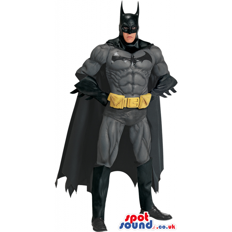 Buy Mascots Costumes in UK - All Black Strong Batman Cartoon Character  Adult Size Costume Sizes L (175-180CM)