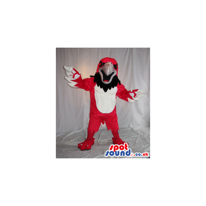 Customizable Red And White Eagle Bird Plush Mascot - Custom