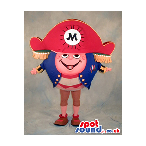 Big Napoleon Plush Mascot With A Cute Face And Logo - Custom