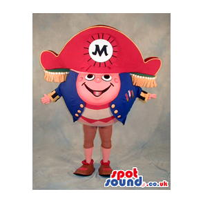 Big Napoleon Plush Mascot With A Cute Face And Logo - Custom