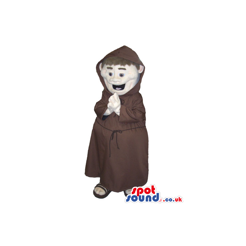 Fantastic Monk Human Character With Brown Garments - Custom