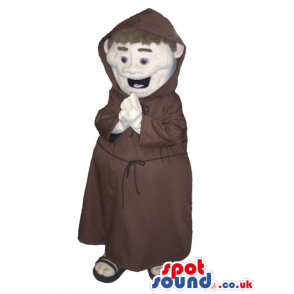 Fantastic Monk Human Character With Brown Garments - Custom