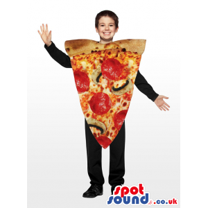 Realistic Pepperoni Pizza Slice Children Size Costume - Custom