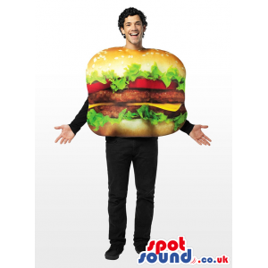 Realistic Amazing Huge Hamburger Adult Size Costume - Custom