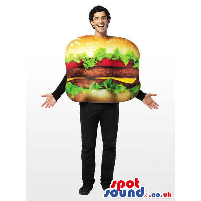 Realistic Amazing Huge Hamburger Adult Size Costume - Custom