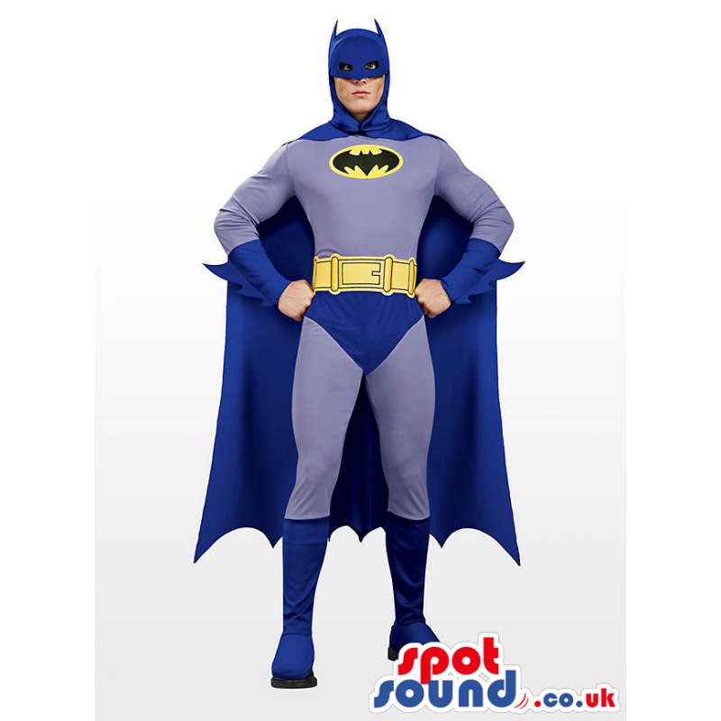 All Blue Realistic Batman Character Adult Size Costume - Custom