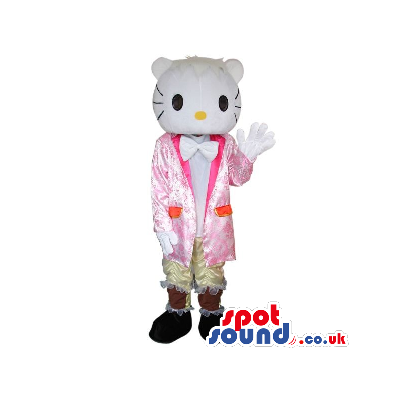 Kitty Boy Character Plush Mascot With A Shinny Suit - Custom