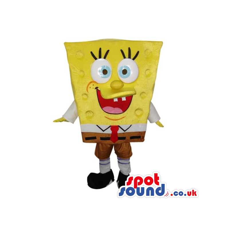 Buy Mascots Costumes in UK - Sponge Bob Square Pants Cartoon Character  Mascot With Big Eyes Sizes L (175-180CM)