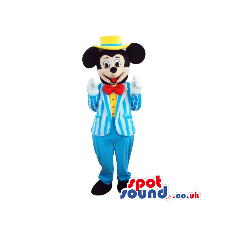 Mickey Mouse Disney Cartoon Character Plush Mascot In A Jacket