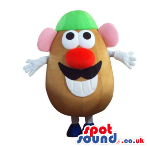 Popular Mr. Potato Toy Character Plush Mascot With Red Nose -