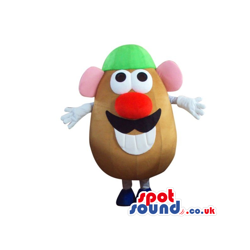 Popular Mr. Potato Toy Character Plush Mascot With Red Nose -