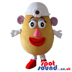 Popular Mr. Potato Lady Toy Character Plush Mascot With Red