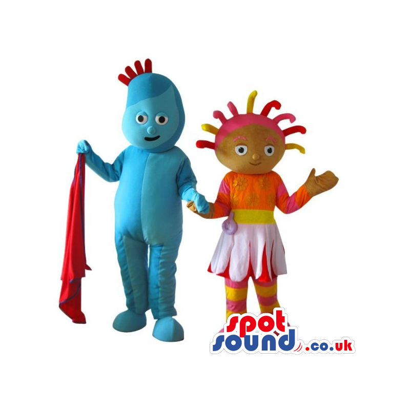 Cute Boy And Girl Cosmic Character Plush Mascot Couple - Custom