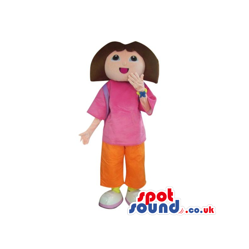 Popular Dora The Explorer Cartoon Character Mascot - Custom