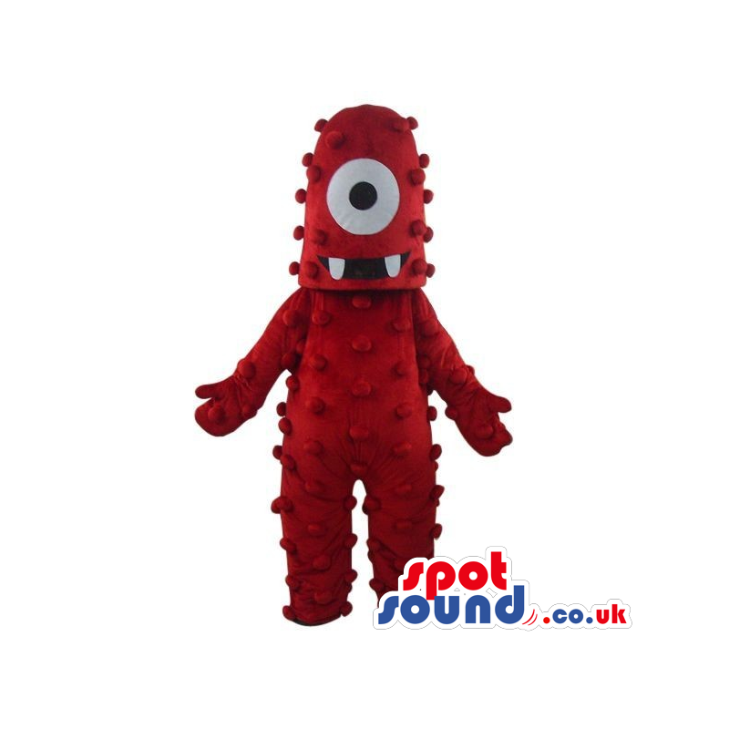 Muno Yo Gabba Gabba Character Red One-Eyed Monster Mascot -