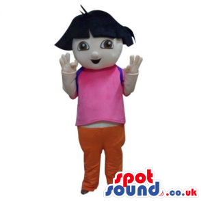 Popular Dora The Explorer Cartoon Character Mascot - Custom