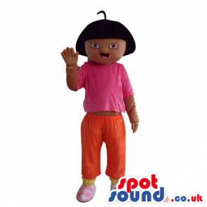Dark Popular Dora The Explorer Cartoon Character Mascot -