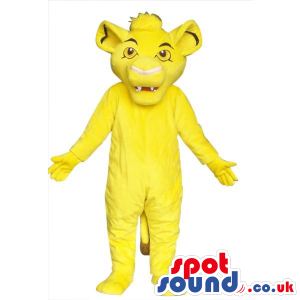 Popular Flashy Yellow Lion King Movie Character Mascot - Custom